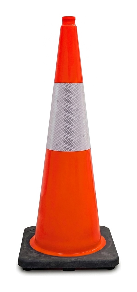 [CCCN0002] Ergo-Grip Traffic Cone 90cm Black Base — 3M Reflective